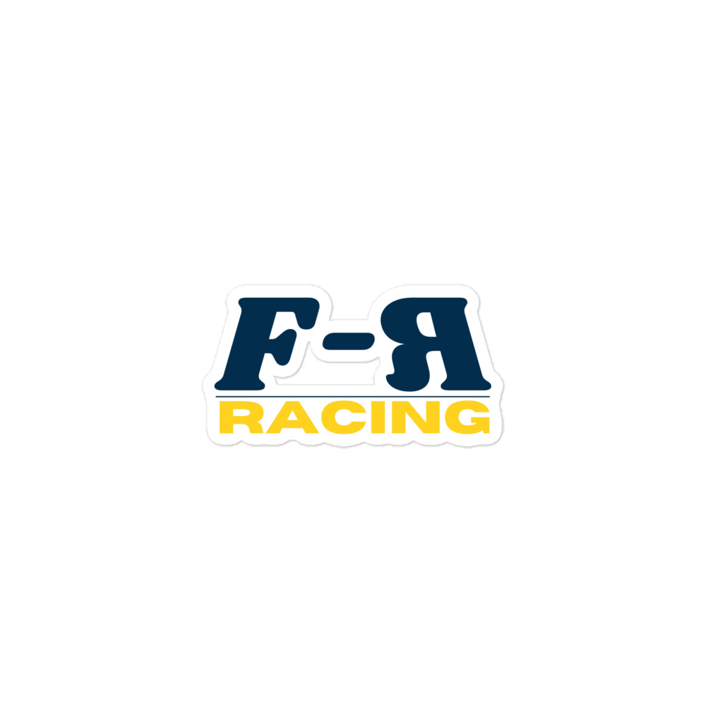 F-R Stacked Logo Bubble-free stickers